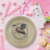 Flying Moose Aviation Logo Papieren Bordje (Feest)