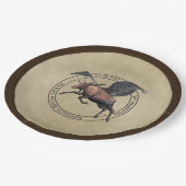 Flying Moose Aviation Logo Papieren Bordje (Gekanteld)