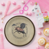 Flying Moose Aviation Logo Papieren Bordje (Feest)