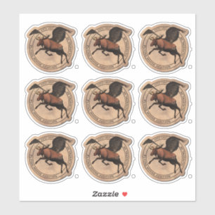 Flying Moose Aviation Patch Sticker