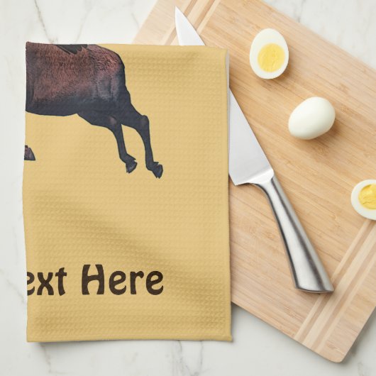 Flying Moose Theedoek (Quarter Fold)