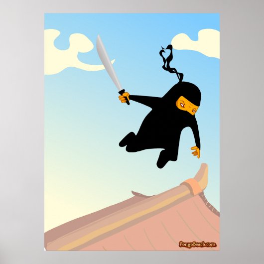 Flying Ninja Poster (Voorkant)