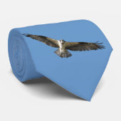 Flying Osprey & Blue Sky Faune Cravate de mode (Roulé)