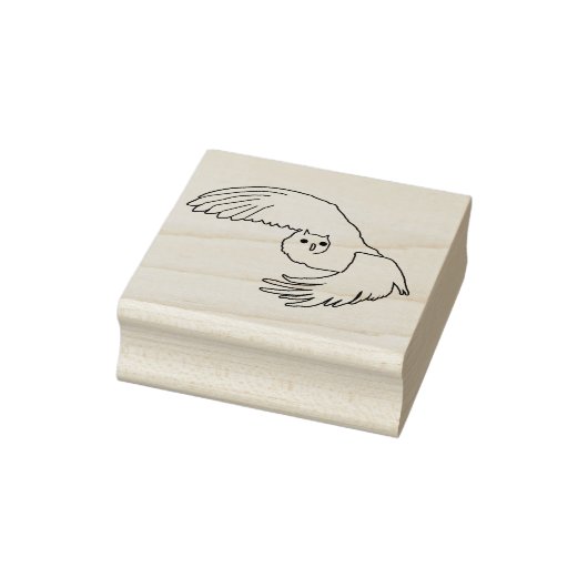 Flying Owl Art Stamp Rubberstempel (Stempel)