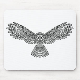 Flying Owl Zendoodle Muismat