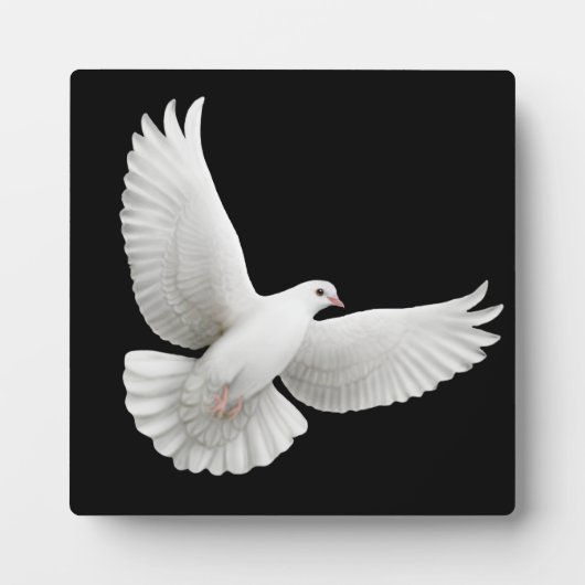 Flying Peace Dove Plaque Fotoplaat (Voorkant)