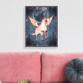 Flying Pegasus Horse Fantasy Art Canvas Afdruk (Insitu (Woonkamer))