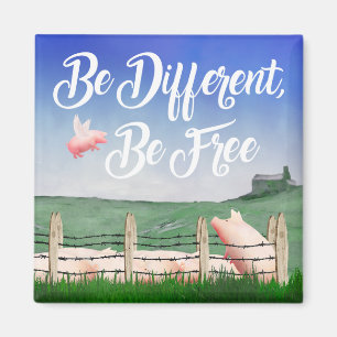 Flying Pig-Be Anders Magneet