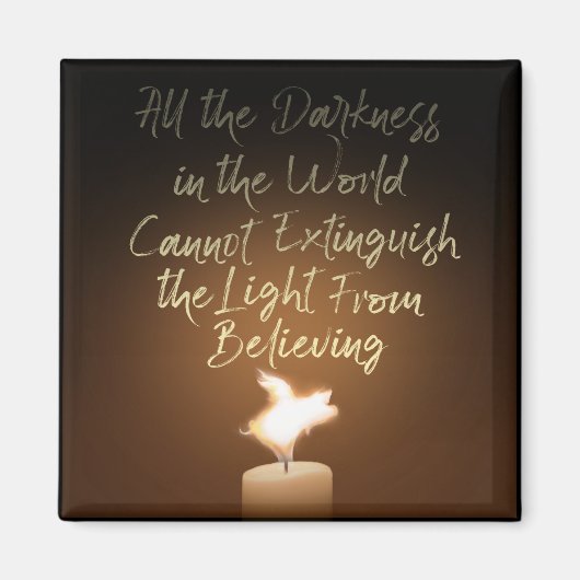 Flying Pig Candle Flame Magneet (Voorkant)