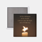 Flying Pig Candle Flame Magnet Magneet (Voorkant / Achterkant)