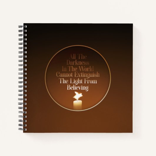 Flying Pig Candle Flame Notitieboek (Voorkant)