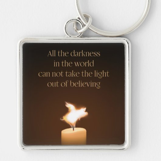 Flying Pig Candle Flame Sleutelhanger (Voorkant)