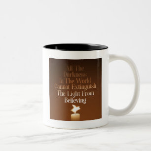 Flying Pig Candle Flame Tweekleurige Koffiemok