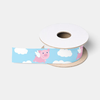 Flying Pig Cute Animal Ribbon Lint