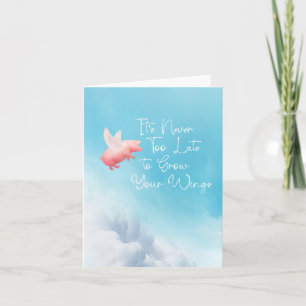 Flying Pig-Grow Your Wings Kaart