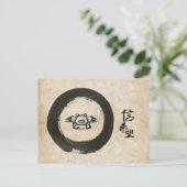 Flying Pig-Hope & Faith Briefkaart (Staand voorkant)