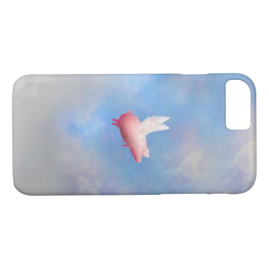 Flying Pig iPhone Case (Achterkant (Horizontaal))