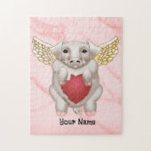 Flying Pig Love aangepaste Jigsaw Puzzel (Verticaal)