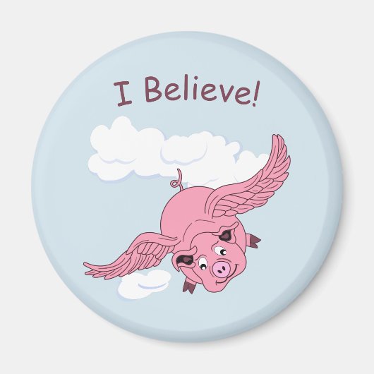 Flying Pig Magnet Magneet (Voorkant)
