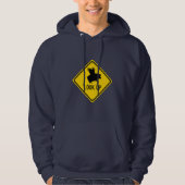 Flying Pig Road Sign Hoodie (Voorkant)