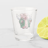Flying Pig Shot Glass Glas (Achterkant)