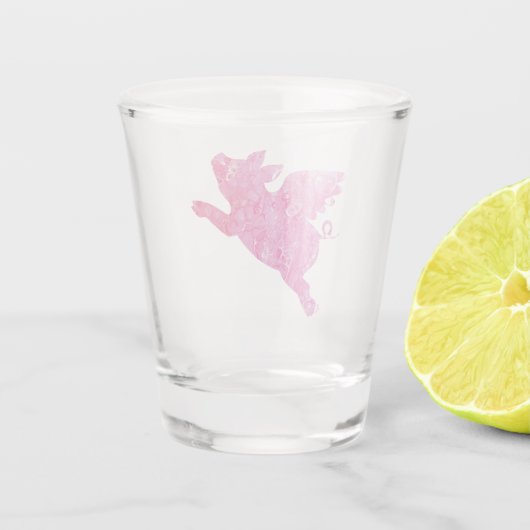 Flying Pig Shot Glass, Varkens Shot Glas (Achterkant)