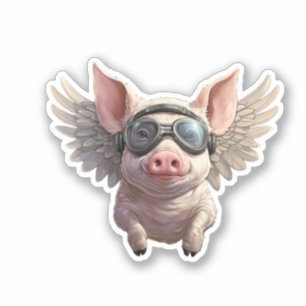 Flying Pig Sticker