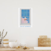 flying pig through window poster (Cuisine)
