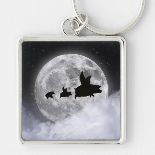 Flying Piglets Sleutelhanger (Voorkant)