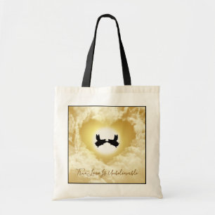 Flying Pigs Kissing-True Love is ongelooflijk Tote Bag