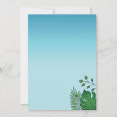 Flying Pteranodon Dinosaur Blue Sky Birthday Kaart (Achterkant)