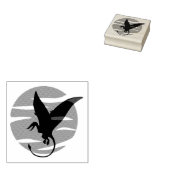 Flying Pterosaur Rubberstempel (Gestempeld)
