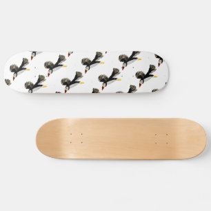 Flying Puffin Art Skateboard