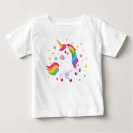 Flying Rainbow Unicorn With Stars