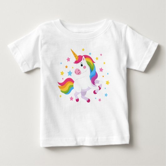 Flying Rainbow Unicorn With Stars (Voorkant)