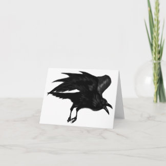 Flying Raven Note Card Kaart