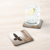 Flying Raven & Totem-Pole Fantasy Art Onderzetter (Rechterzijde)