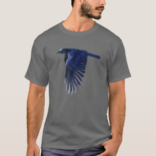 Flying Raven Wildlife Art Shirt