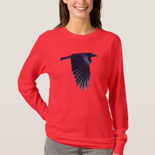 Flying Raven Wildlife Art Shirt