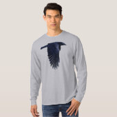 Flying Raven Wildlife Art Shirt (Voorkant volledig)