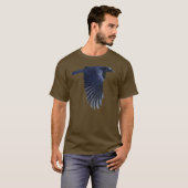 Flying Raven Wildlife Art Shirt (Voorkant volledig)