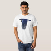 Flying Raven Wildlife Art Value Shirt (Voorkant volledig)