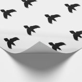 Flying Ravens Bird Print Cadeaupapier (Hoek)