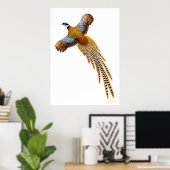 Flying Reeves Pheasant Print (Thuiskantoor)