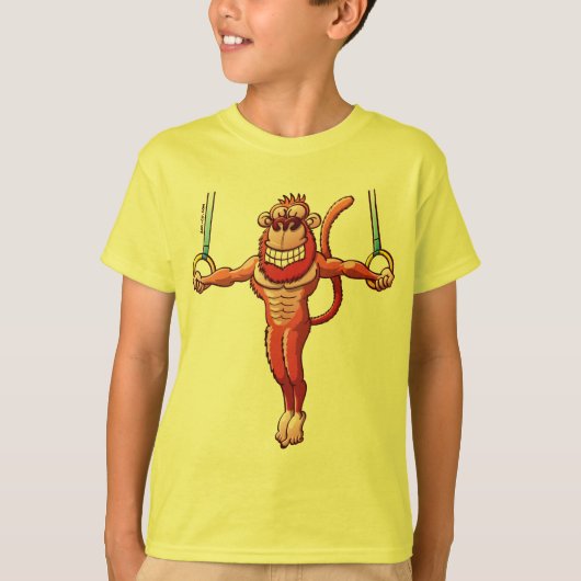 Flying Rings Monkey T-shirt (Voorkant)