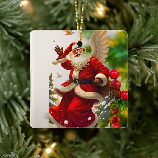 Flying Santa Claus Ornament