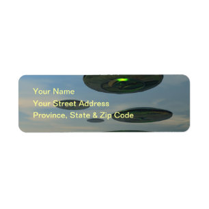 Flying Saucer Fleet Label