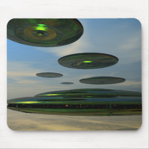 Flying Saucer Fleet Mousepad Muismat
