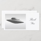 Flying Saucer - Hartelijk dank Bedankkaart (Voorkant / Achterkant)