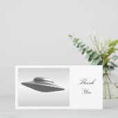 Flying Saucer - Hartelijk dank Bedankkaart (Staand voorkant)